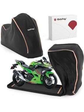 Heavy Duty Waterproof Motorcycle Cover, UV Protection, Fits 86.6" Bikes